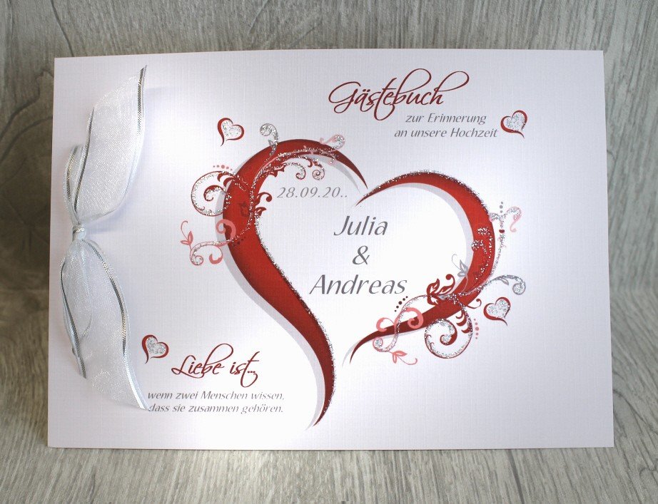 Gästebuch 10008 in 8 Farben, A5 – Bild 2