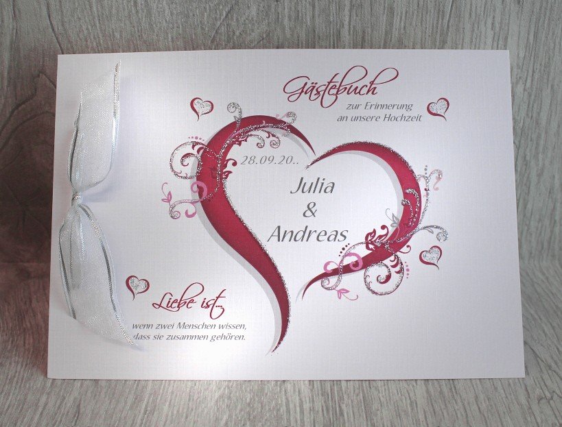 Gästebuch 10008 in 8 Farben, A5 – Bild 6