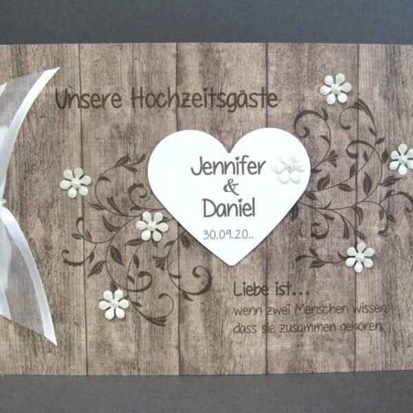 Gästebuch Holzoptik 10038, A5