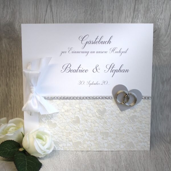 Gästebuch 11028 in 5 Farben mit Ringen