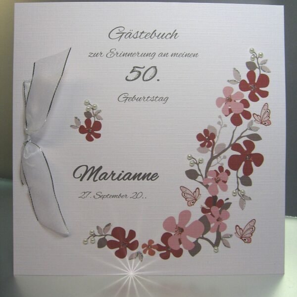 Gästebuch zum Geburtstag 13008 in 3 Farben