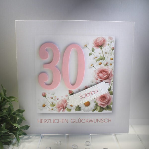 Glückwunschkarte zum Geburtstag, mit Personalisierung und auf Wunsch als Geldgeschenk Design 131