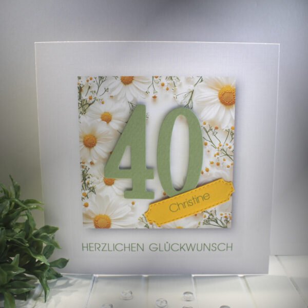 Glückwunschkarte zum Geburtstag, mit Personalisierung und auf Wunsch als Geldgeschenk Design 132