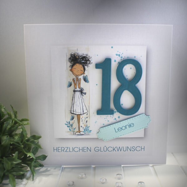 Glückwunschkarte zum Geburtstag, mit Personalisierung und auf Wunsch als Geldgeschenk Design 133