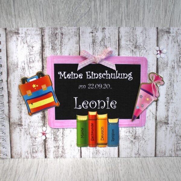 Gästebuch zur Einschulung 14027 in 2 Farben
