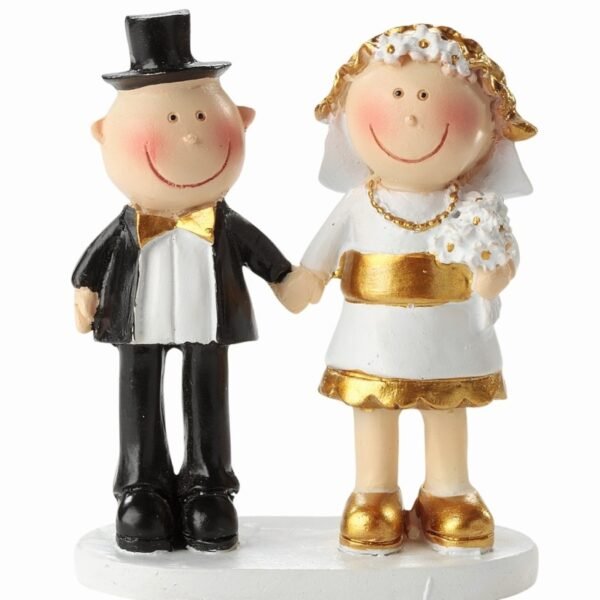 Brautpaar Goldhochzeit als Tortenfigur oder zur Deko 3870033