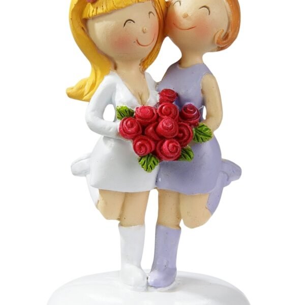 Hochzeitspaar Frauen als Tortenfigur oder zur Deko 3870062