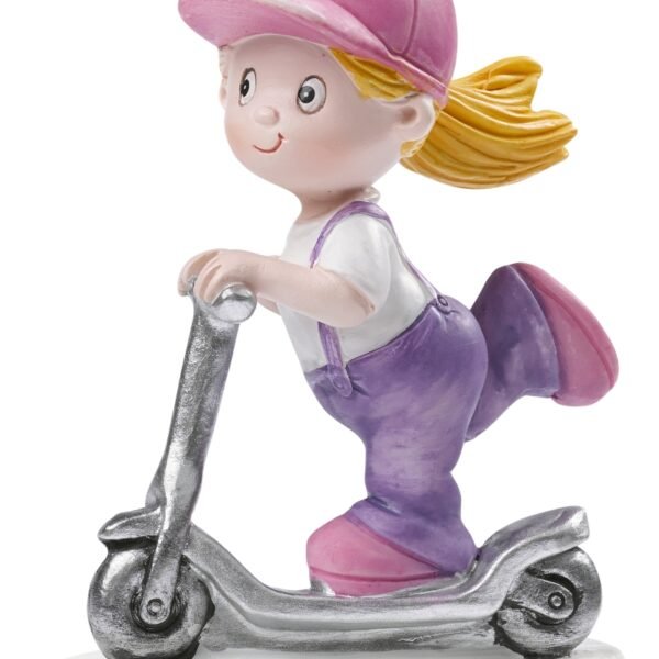 Figur Mädchen mit Roller zur Deko oder als Tortenfigur 3870542