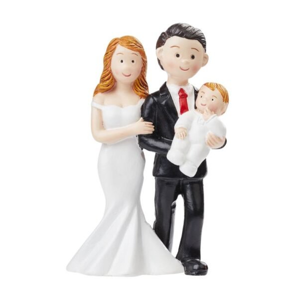 Hochzeitspaar mit Kind, als Tortenfigur oder zur Deko 3871138