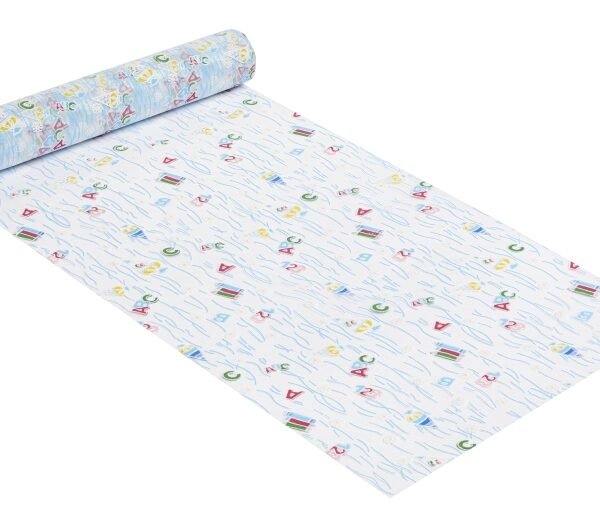 Tischläufer Organza zur Einschulung blau 5mtr. Rolle mtr. 2,99Euro