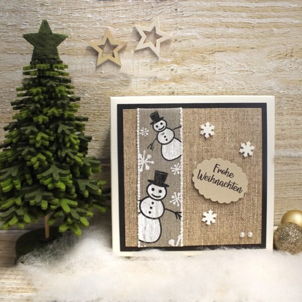 Geschenkschachtel - Geldgeschenk - Gutschein zu Weihnachten incl. Weihnachtskärtchen Design 71014