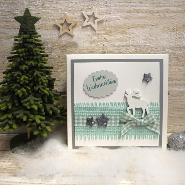 Geschenkschachtel - Geldgeschenk - Gutschein zu Weihnachten incl. Weihnachtskärtchen Design 71016