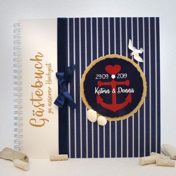 Gästebuch zur Hochzeit "Anker" Maritim 80034