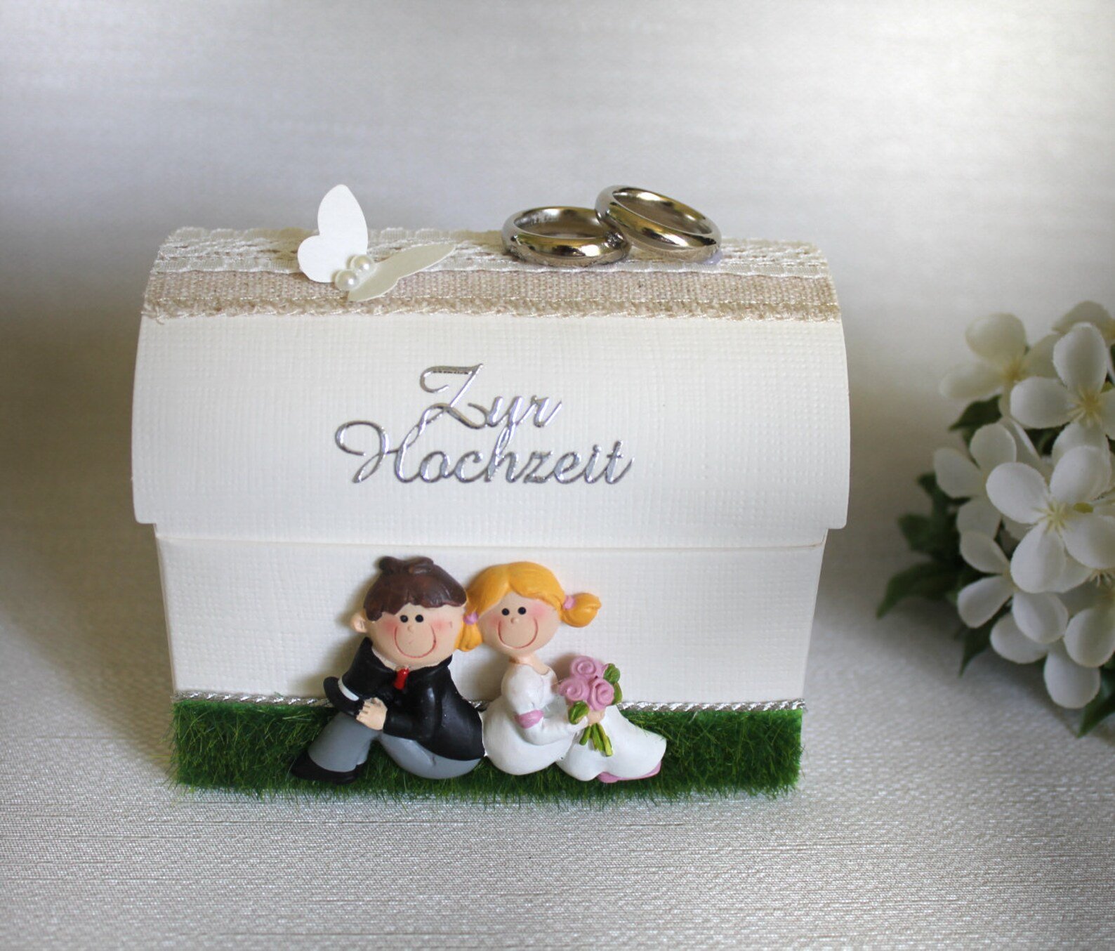 Geldgeschenk "Brautpaar auf der Wiese" zum kleinen Preis!! Design 516