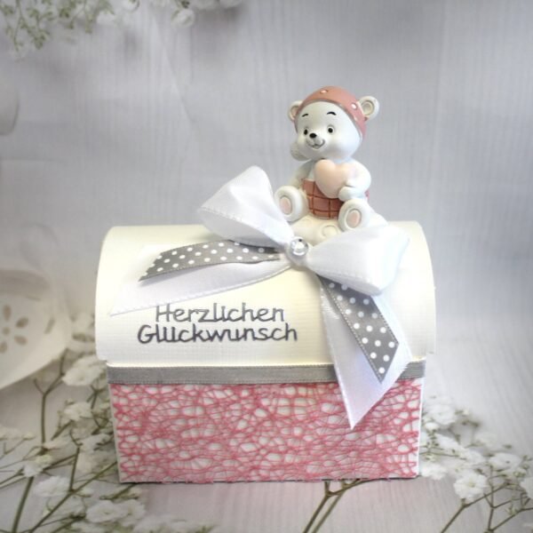 Geldgeschenk zur "Taufe" rosa zum kleinen Preis!! Design 531